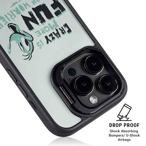 Looney Tunes Daffy Duck Crazy iPhone 14 Pro Kickstand Case